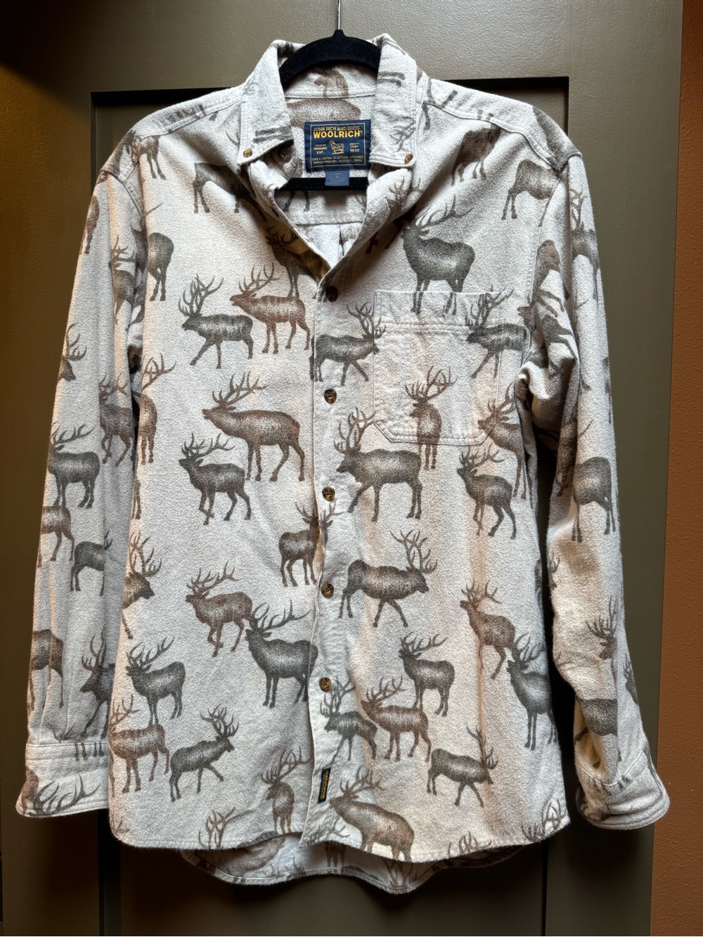 Vintage 90s WoolRich Shirt Mens Elk Medium
